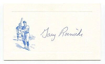 Gary Roenicke Signed Card Autograph Baseball MLB Roger Harris Collection - Image 1 of 2