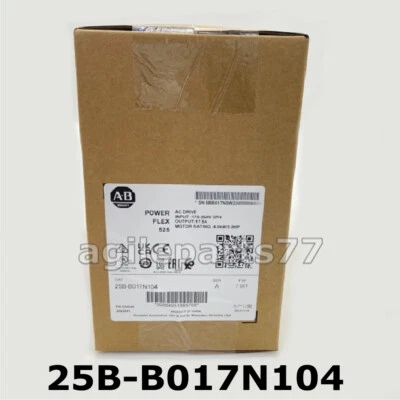 Allen-Bradley 25B-B017N104 /A PowerFlex 525 AC Drive 240VAC 5HP 2023 New Sealed