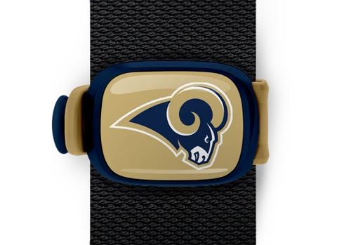 St. Louis Rams Bag Wrap ID Luggage Backpack Bag NFL Blue Tan STWRAP Cover
