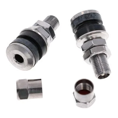 Satz Rollerventile 35mm gerade Reifenventil Ventilkappe Moped Roller Quad Mofa - Bild 1 von 4