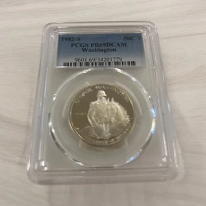 1982-S PCGS PR69DCAM Washington Modern Commemorative Half Dollar Proof 50C - Picture 1 of 2