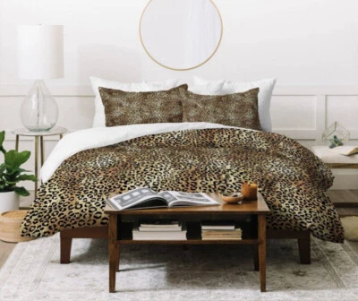 Funda nórdica Deny Designs King Schtazi leopardo funda nórdica King solamente Foto 1 de 4