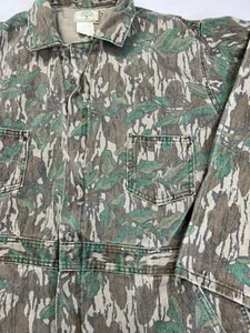 Vintage Mossy Oak Original Greenleaf Camo Overall XL Reg Türkei Jagd USA - Bild 1 von 13