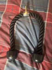 Tricep Rope Push Pull Down Press Cable Attachment for Gym Bodybuilding New - Picture 1 of 2