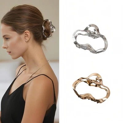 Pinzas de garra de metal en la nube de 2,8"" huecas únicas pinzas para el cabello accesorios elegantes... Foto 1 de 4