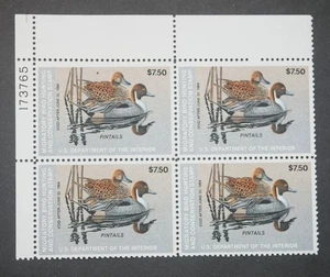 RW50 Federal Duck Hunting Stamps Block of FOUR (4), MNH, OG, 1983 Stamps - Picture 1 of 2