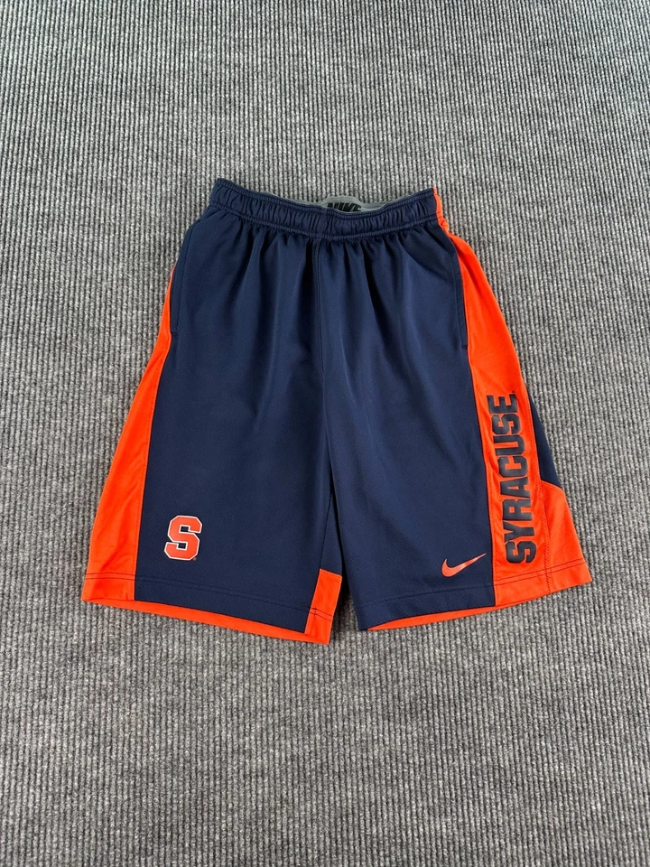 Шорты мужские Syracuse оранжевые маленькие синие Nike Dri-FIT сетчатые спортивные с логотипом NCAA - Изображение 1 из 4