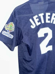 Maglia Vintage Autentica Jeter Majestic NY Yankees 1996 World Series Squadra M - Foto 1 di 9