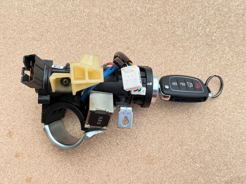 Interruptor de encendido Hyundai Santa Fe 2013-2019 cilindro de bloqueo con llave OEM Foto 1 de 4