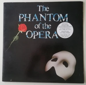 Double Vinyl LP THE PHANTOM OF THE OPERA Original 1987 Cast Crawford Play Tested - Picture 1 of 10