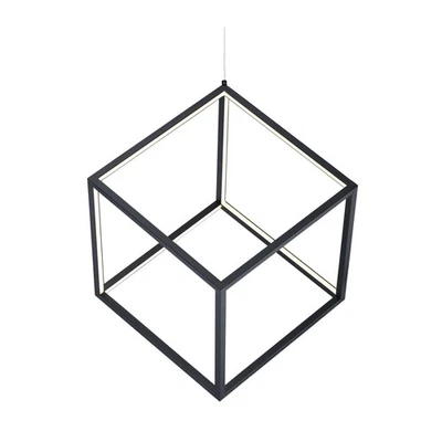 Люстра светодиодная ET2 E30582 черная 4 квадратных 13 дюймов Вт - Изображение 1 из 4