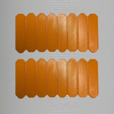 3D Printed For Hot Wheels Track Connectors Set of 16 - orange - Image 1 of 4