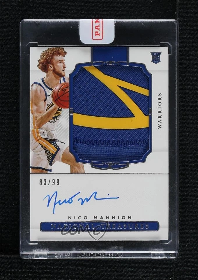2020-21 Panini National Treasures /99 Nico Mannion #119 RPA Rookie Patch Auto RC - Image 1 of 2