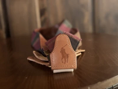 Tirantes vintage Ralph Lauren tirantes de cuero marrón Foto 1 de 3