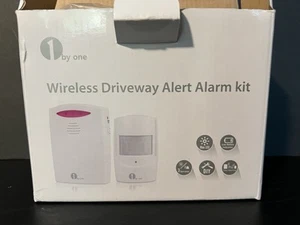 1 By One Wireless Driveway Alert Alarm Kit Motion Sensor /New -Open Box - Picture 1 of 5