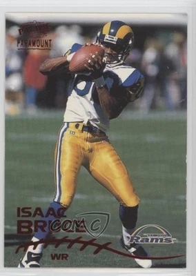 1998 Pacific Paramount Red Isaac Bruce #192 HOF - Image 1 of 2