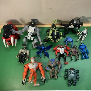 Ben 10 Action Figures Bundle Job Lot 14 Pc - Used - Broken Pieces Photographed - Picture 1 of 19