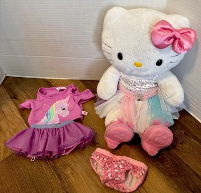 Build A Bear BABW Sanrio Hello Kitty White Plush with Pink Bow - Image 1 of 4