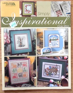 NEW  Leisure Arts Cross Stitch Pattern Booklet "Simply Inspirational"  RELIGIOUS - Picture 1 of 7