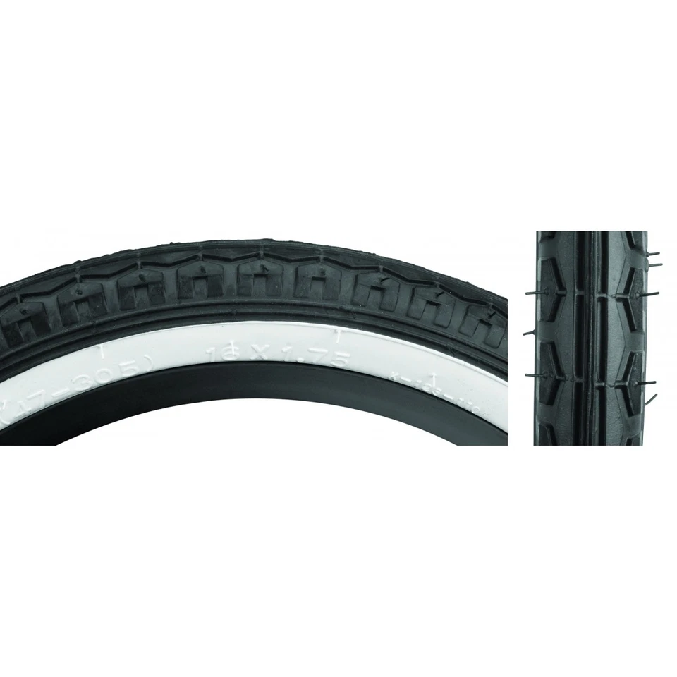 SUNLITE Street TIRE SUNLT 16x1.75 BK/WH STREET K123 线 — 第 1/1 张图片