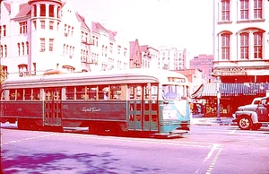 DUPLICATE KODAK SLIDE CAPITOL TRANSIT PCC #1195 WASHINGTON, DC AUGUST 27, 1956 - Picture 1 of 1