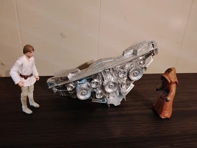 TVC Star Wars personalizado "Pieza de nave cromada" para juego diorama 3,75 Foto 1 de 2