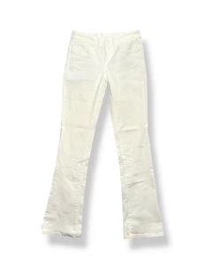 Jeans Ralph Lauren Blanco-Script Púrpura Etiqueta Elastizados Denim Corte Bota Talla 26, Blanco - Imagen 1 de 18
