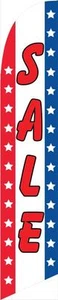 Sale (stars and stripes) 12ft Feather Banner Swooper Flag - FLAG ONLY - Picture 1 of 1
