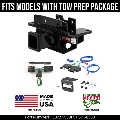 Enganche de remolque para Chrysler Aspen 07-08 con cableado de 5 pines apto para remolque OE Curt 6 k Foto 1 de 4