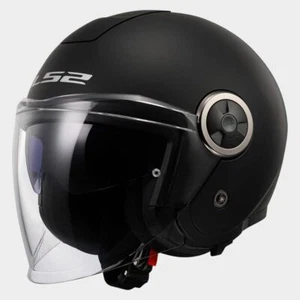 LS2 CLASSY OF 620 - SOLID MATT BLACK - CASCO JET * - Foto 1 di 9