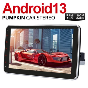 Pumpkin 10.1" Android 13 Autoradio 1 DIN Carplay GPS Navi DAB 4GB 64GB Bluetooth - Bild 1 von 23
