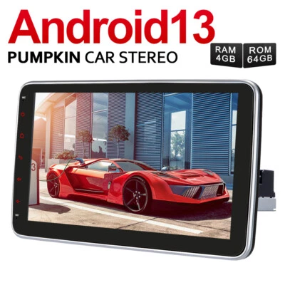 Pumpkin 10.1" Android 13 Autoradio 1 DIN Carplay GPS Navi DAB 4GB 64GB Bluetooth - Bild 1 von 4