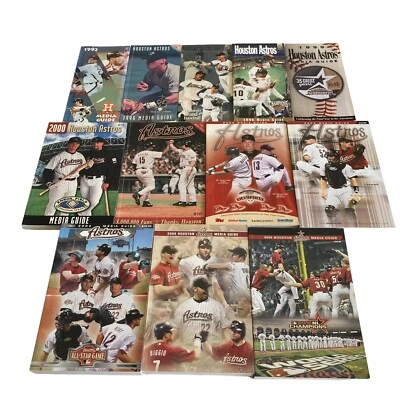 MLB HOUSTON ASTROS Baseball Media Guides 1992, 96-99, 2000-2006 Lot of 12 - Image 1 of 4