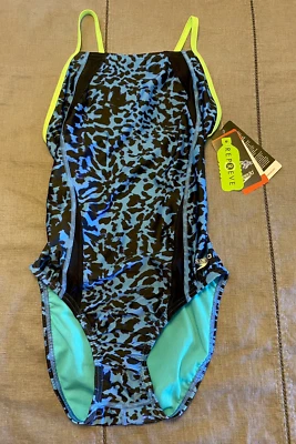Traje de baño de una pieza SPEEDO Eco ProLT talla 10 (36) azul guepardo voltio espalda para mujer Foto 1 de 4