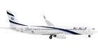 Boeing 737-900ER Commercial Aircraft El Al Israel Airlines White with Blue 1/400