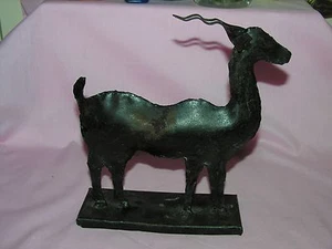 Vintage Rustic Welded Metal Antelope / Deer Handcrafted - Picture 1 of 6