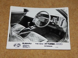 SUBARU 1.8 XT TURBO 4WD INTERIOR original UK Market Press Photo - July 1985 - Picture 1 of 1
