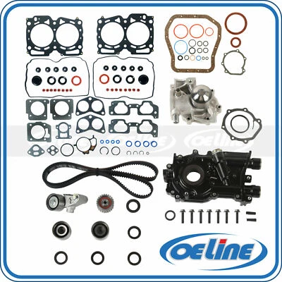 Head Gasket Set Timing Belt Kit for 02-05 Subaru Forester 2.5L Water Oil Pump - Image 1 of 4