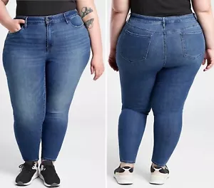 Neu mit Etikett Athleta Sculptek Ultra Skinny Jeans Übergröße 26 26X 26W Medium Wash Stretch - Bild 1 von 9
