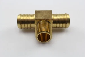 TUBEFIT - BRASS MALE BRANCH TEE 3/4" HOSE x 3/4" BSP ( P12-1212 ) - Picture 1 of 3