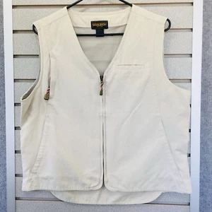💥Woolrich Jagd Angeln Fotograf Weste Khaki Damen L Mesh Gefüttert Stein💥 - Bild 1 von 12