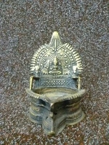 AN ANTIQUE BRASS INDIAN / HINDU GODS THEMED BRASS INCENSE BURNER. BRASS ELEPHANT - Picture 1 of 8