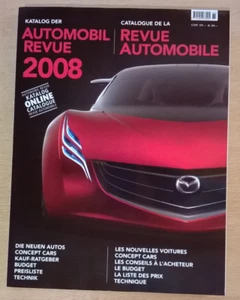 AUTOMOBIL REVUE / REVUE AUTOMOBILE - Catalogue annuel - 2008 - Etat NEUF ! - Picture 1 of 24