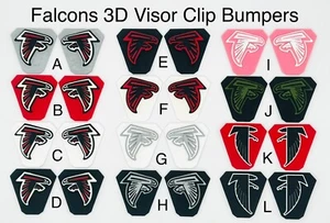 Falcons 3D Visor Clip Bumpers, FULL SIZE (Clips Not Included) - Picture 1 of 1