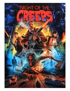 Póster A3 Night of the Creeps firmado por Tom Atkins - Imagen 1 de 2