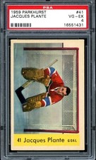 1959-60 PARKHURST NHL Hockey #41 Jacques Plante PSA 4 VG-EX Montreal Canadiens