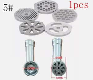 5# 55MM Tritacarne Casa Foro Piastra Acciaio Inox Macinacarne Ricambi 1PZ - Foto 1 di 6