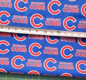 MLB Chicago Cubs Baseball Traditions 2015 Cotton Fabric - 4 Yards x 58 Inches - Picture 1 of 1