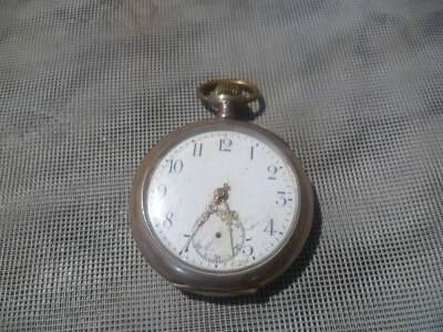 Double Plateau Kramer & Moser Biel Schweiz Ancre Taschenuhr mechanisch 15 Rubis - Bild 1 von 4