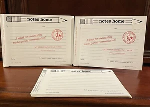 Vintage Notes Home From Teacher 1996 Harding House Publishers Elementary School - Picture 1 of 9
